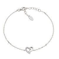 Bracciale Amen Donna Amore in Argento Zircone BRHSBBZ